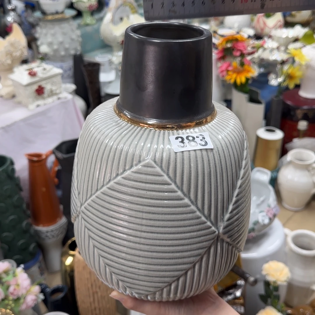 瓷片陶瓷工艺花瓶摆件