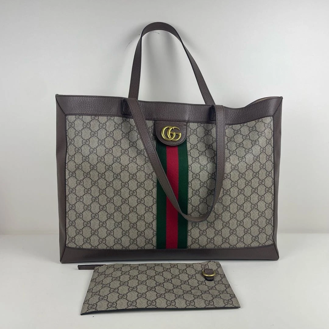 95新 GUCCI/古驰 古驰Ophidia老花托特包 00605