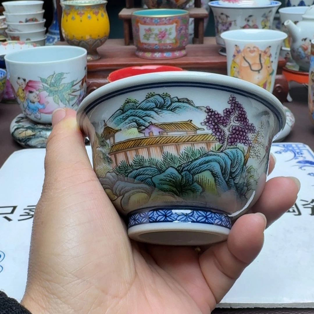 景德镇手工手绘展示