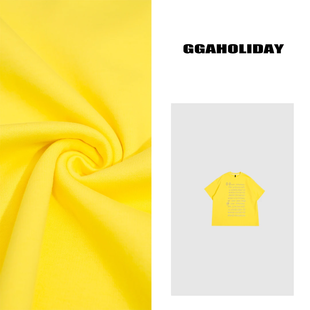GGAHOLIDAY复古时尚休闲套头打底衫宽松百搭彩色T恤-152024