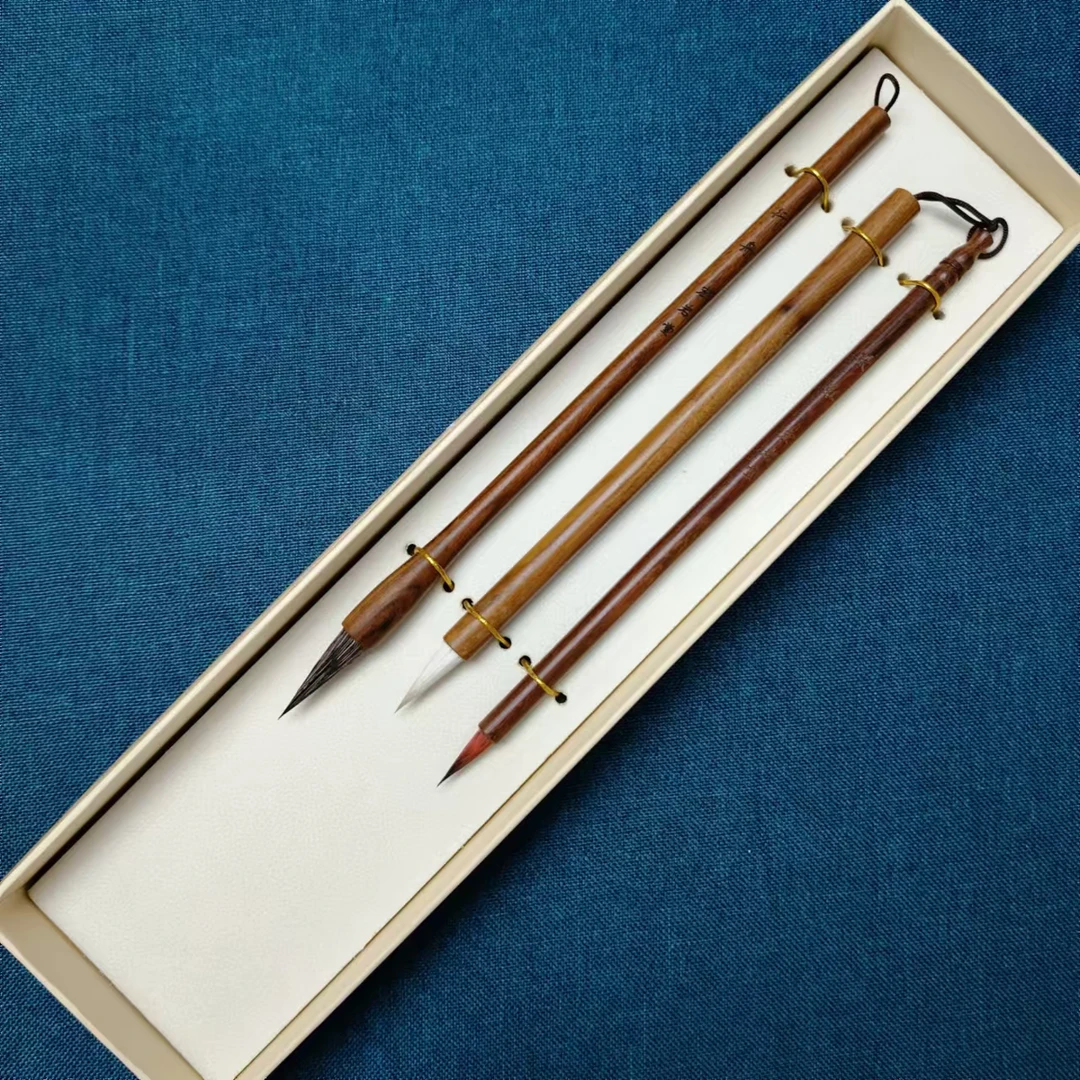 D004 中小楷套装楷隶篆行考级国画礼盒装送礼作品级毛笔