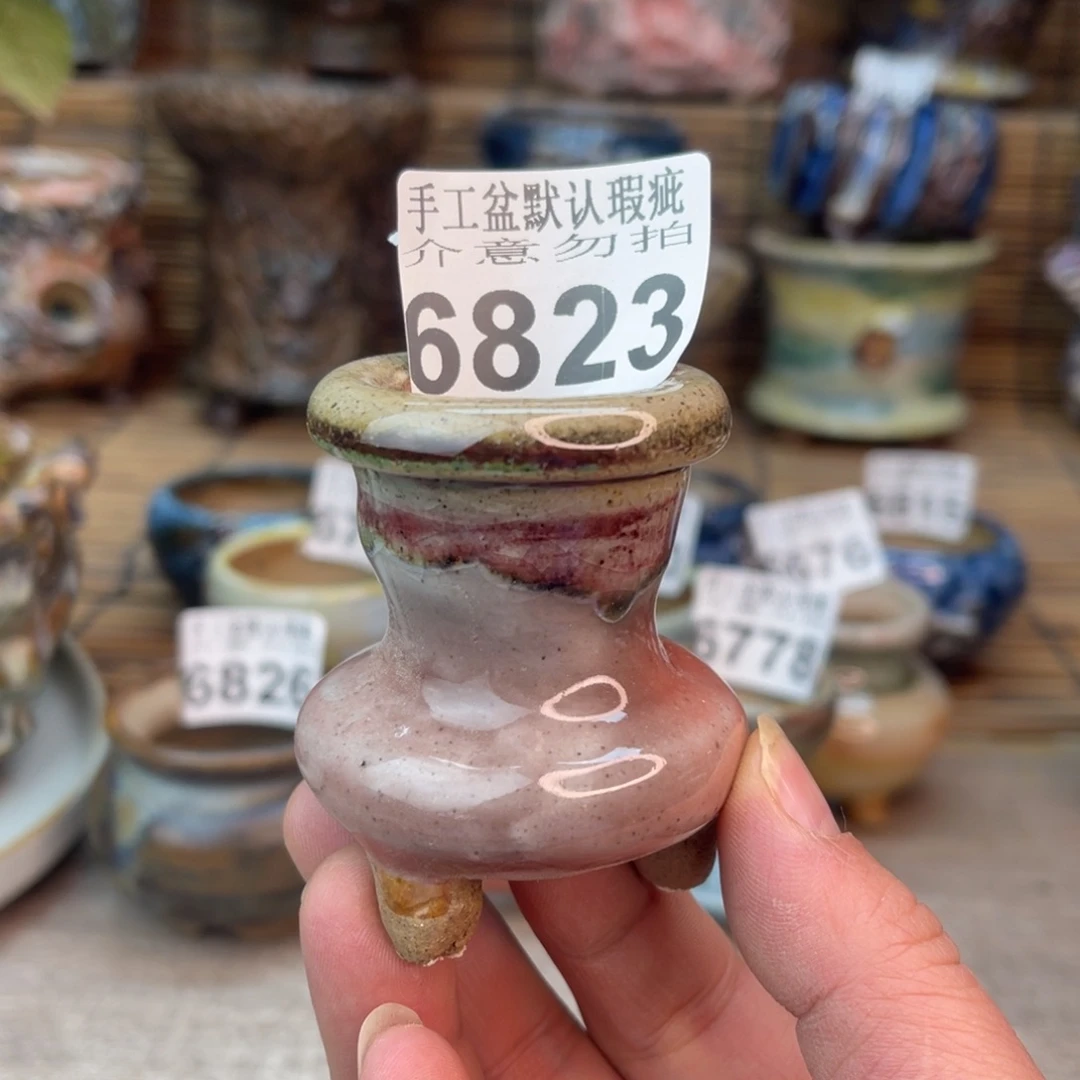 手工花盆默认瑕疵完美者勿拍