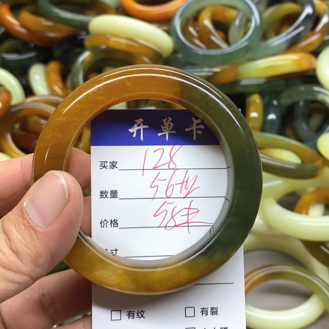 未镶嵌蛇纹石玉手镯