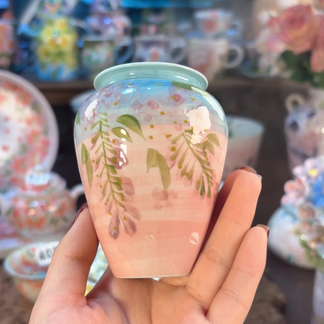 景德镇手绘高温釉下彩陶瓷茶具