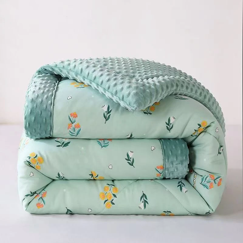 新款豆豆绒四季款被子夏凉被春秋被不气球冬被