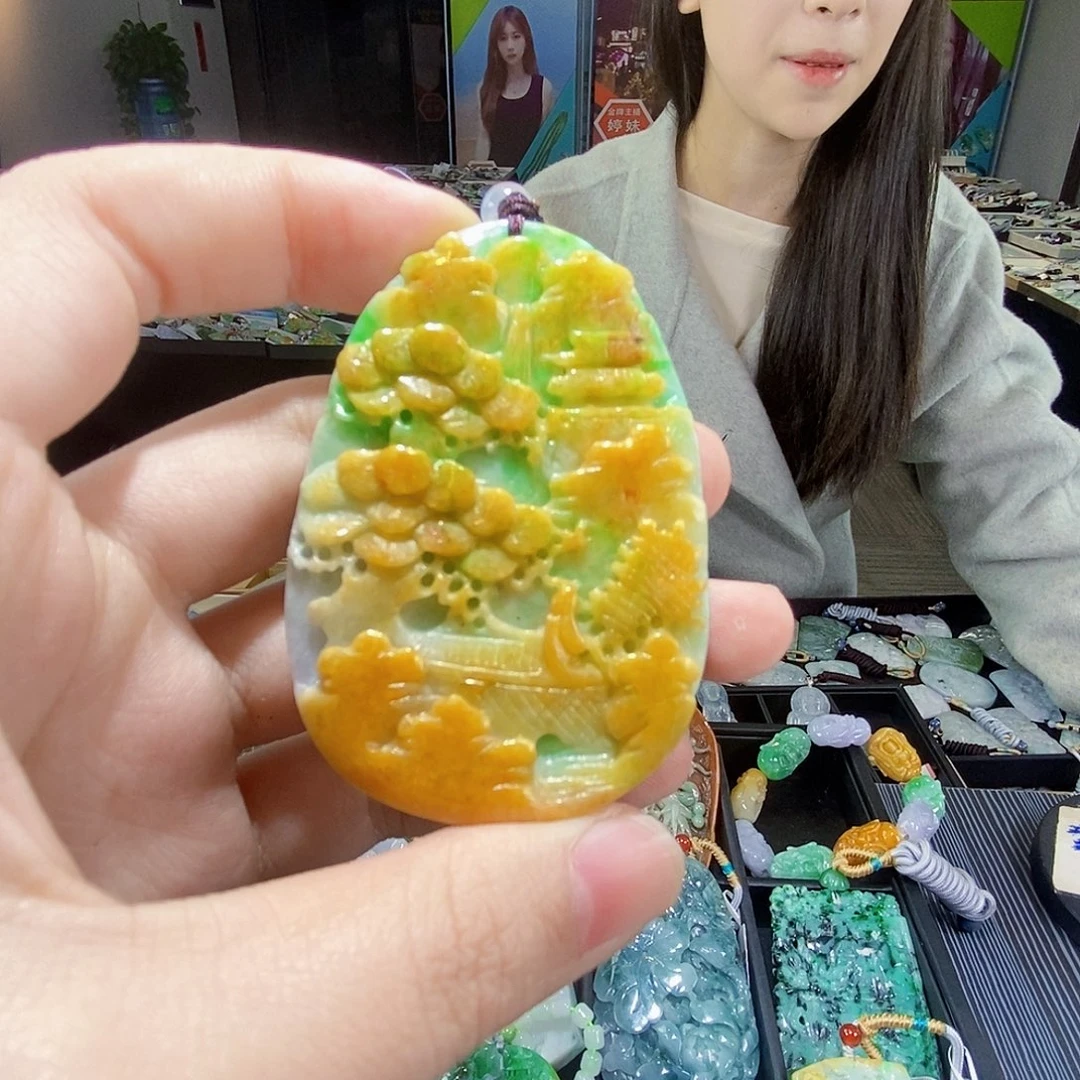 颈饰未镶嵌翡翠翡翠
