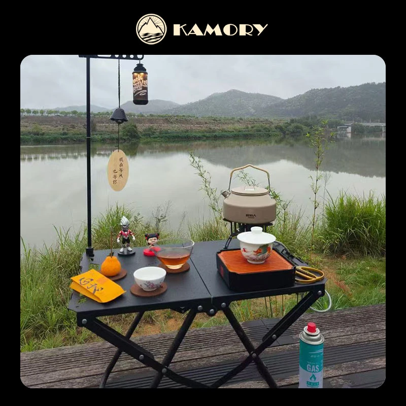 KAMORY 户外露营装备野营折叠桌轻便好收纳可拓展小号折叠战术桌
