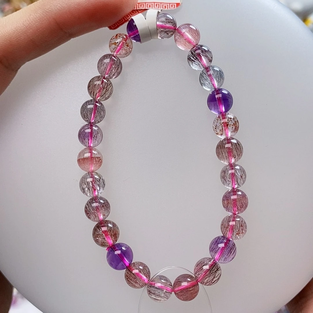 未镶嵌手链水晶透体超七7m+ C7050