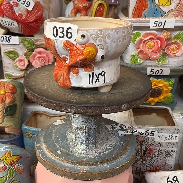 粗陶材质多肉花盆