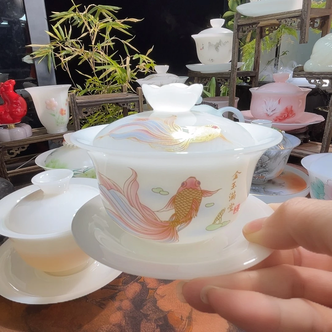 璞玉釉烧金玉满堂盖下150ml