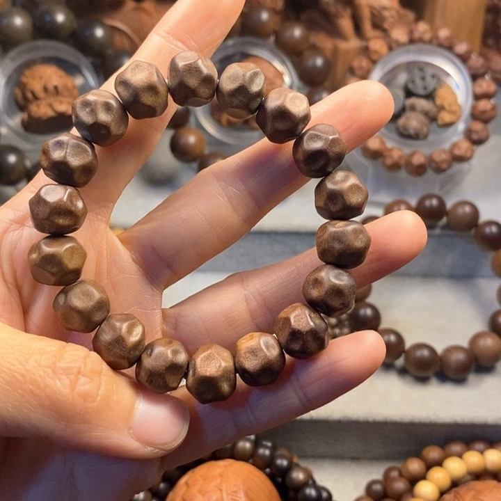 海***空手串/手链檀香木老山檀奶香味1.2无相纯手工