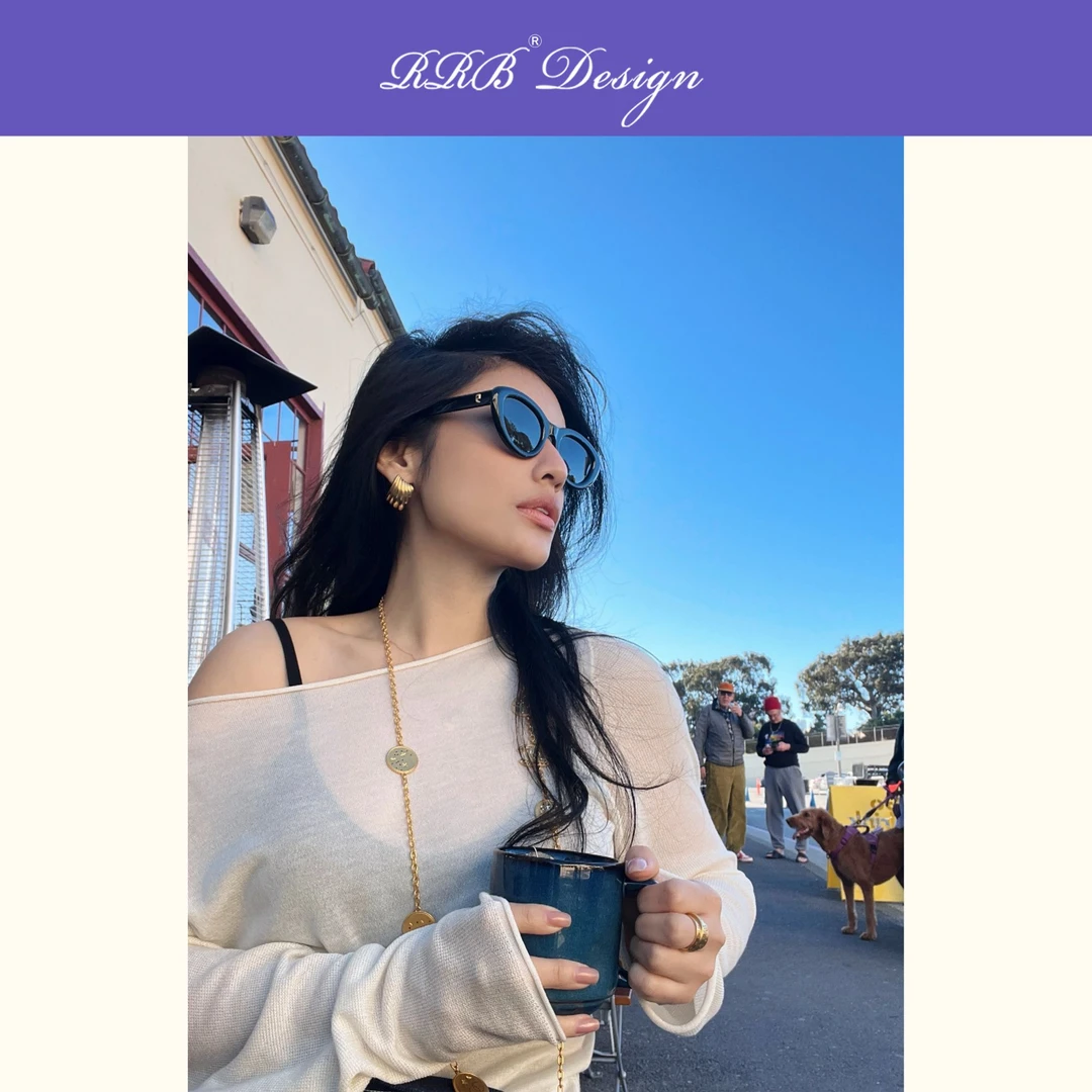 RRB Design「优雅新叙」莱赛尔三醋酸混纺气质时髦一字领长袖上衣