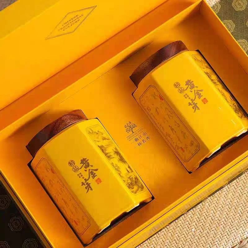 早春双陶黄金芽新茶伴手礼绿茶礼盒装茶叶送礼礼品高档礼盒装