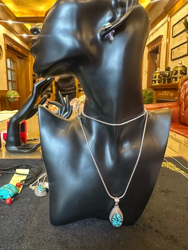 西吴尔原创服配绿松吊坠4