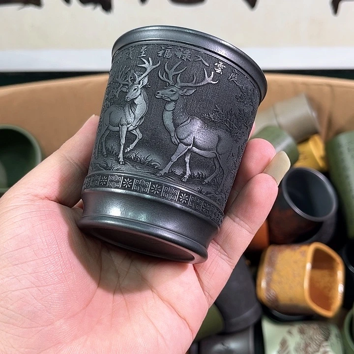 茶杯紫砂全手工紫砂主人杯