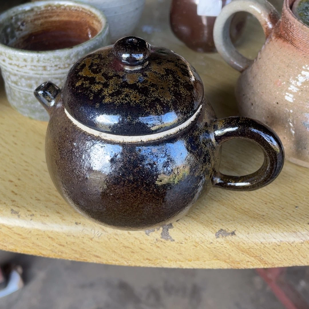 鼻***菜陶浪鬼柴烧 龙窑系列 壶 微暇