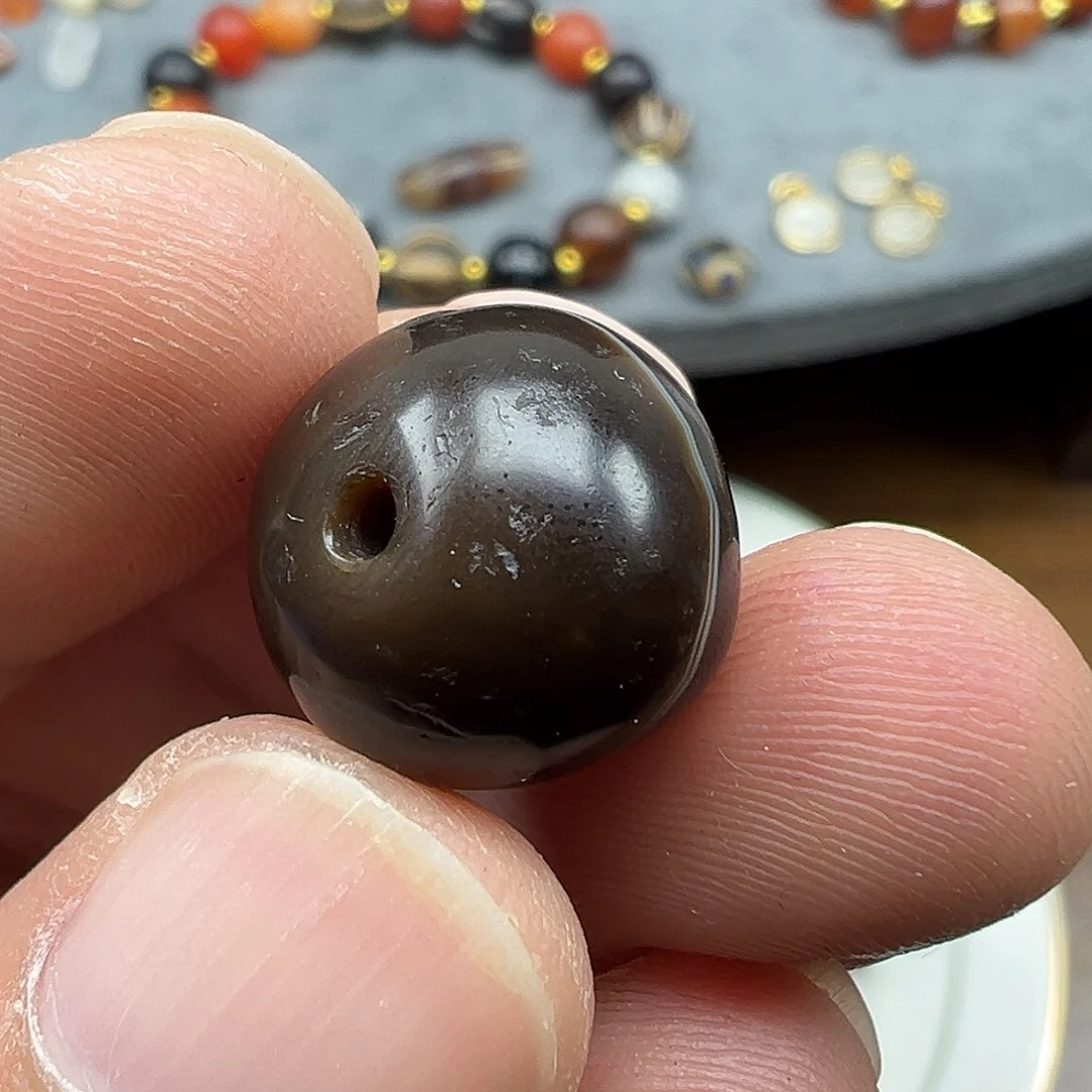 玛瑙/玉髓未镶嵌珠宝半成品x5   14.5×12.3