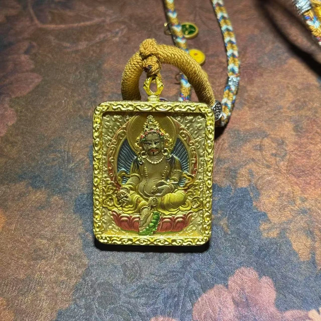 非金属棉绳项链 3D立体唐卡黄财神项链款 K390 无礼盒