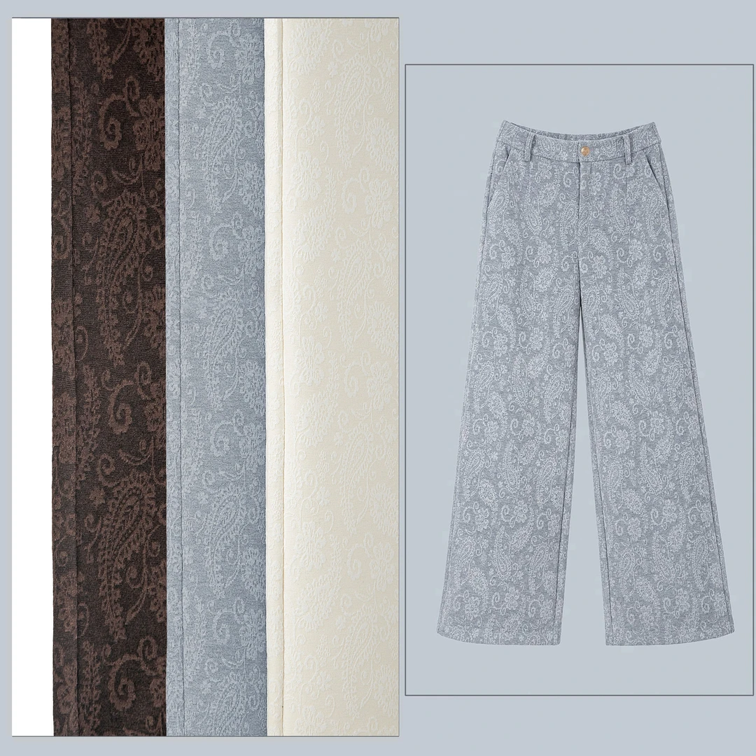 【9644慵懒风】慵懒松弛感宽松阔腿裤秋冬高腰显瘦