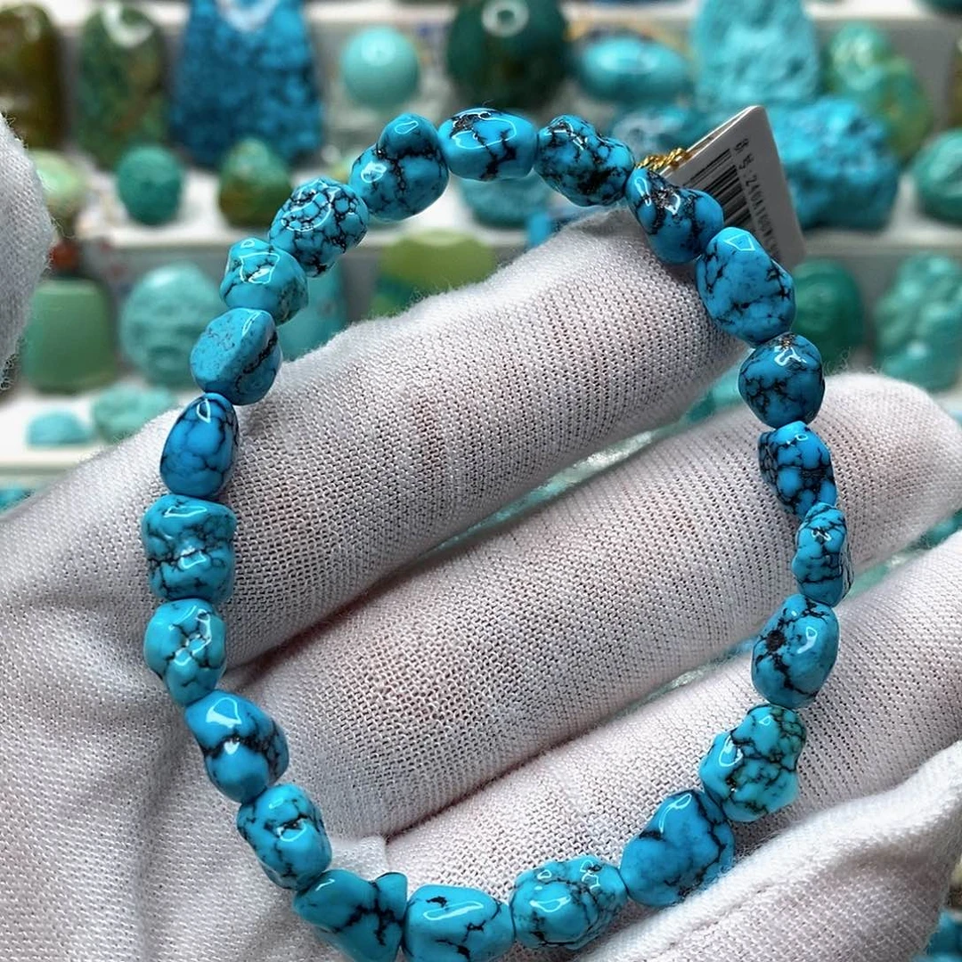 绿松石未镶嵌天然原矿 地大质检