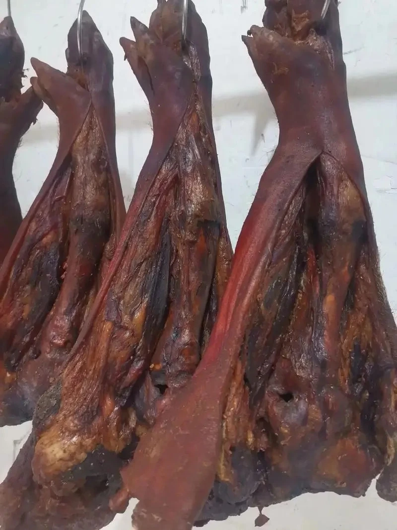 4号链接【先称后拍】改价款农村土猪烟熏腊猪脚重量看称上