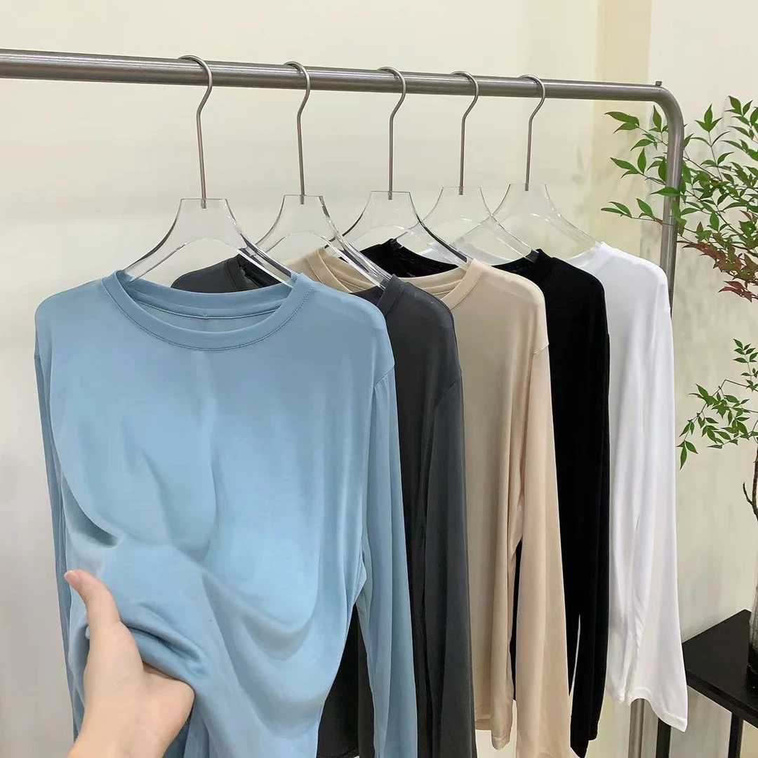 轻薄透气兰精长袖