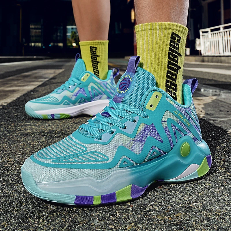 实战篮球鞋四季爆款男士减震耐磨防滑球鞋摩擦有声舒适透气运动鞋