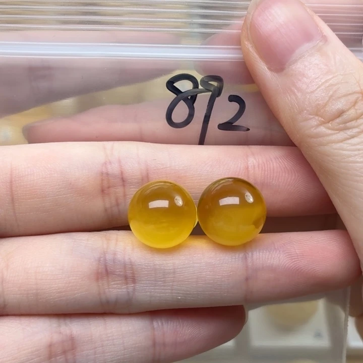 未镶嵌蜜蜡裸石蜜蜡12.9mm
