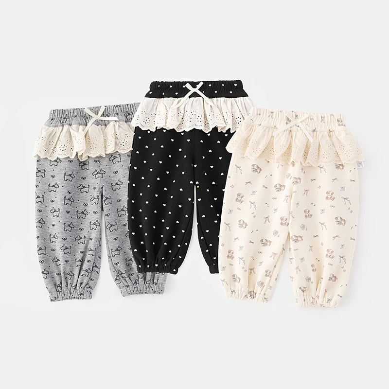 2025秋季女宝宝打底裤春秋新款洋气韩系长裤童装宝宝外穿裤子薄款