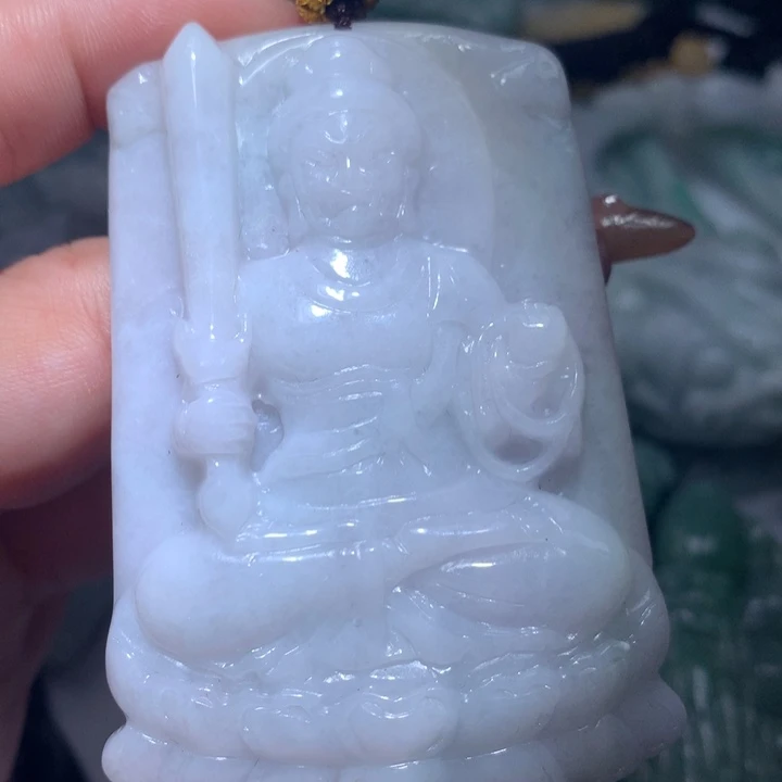 翡翠未镶嵌颈饰保真天然A货翡翠