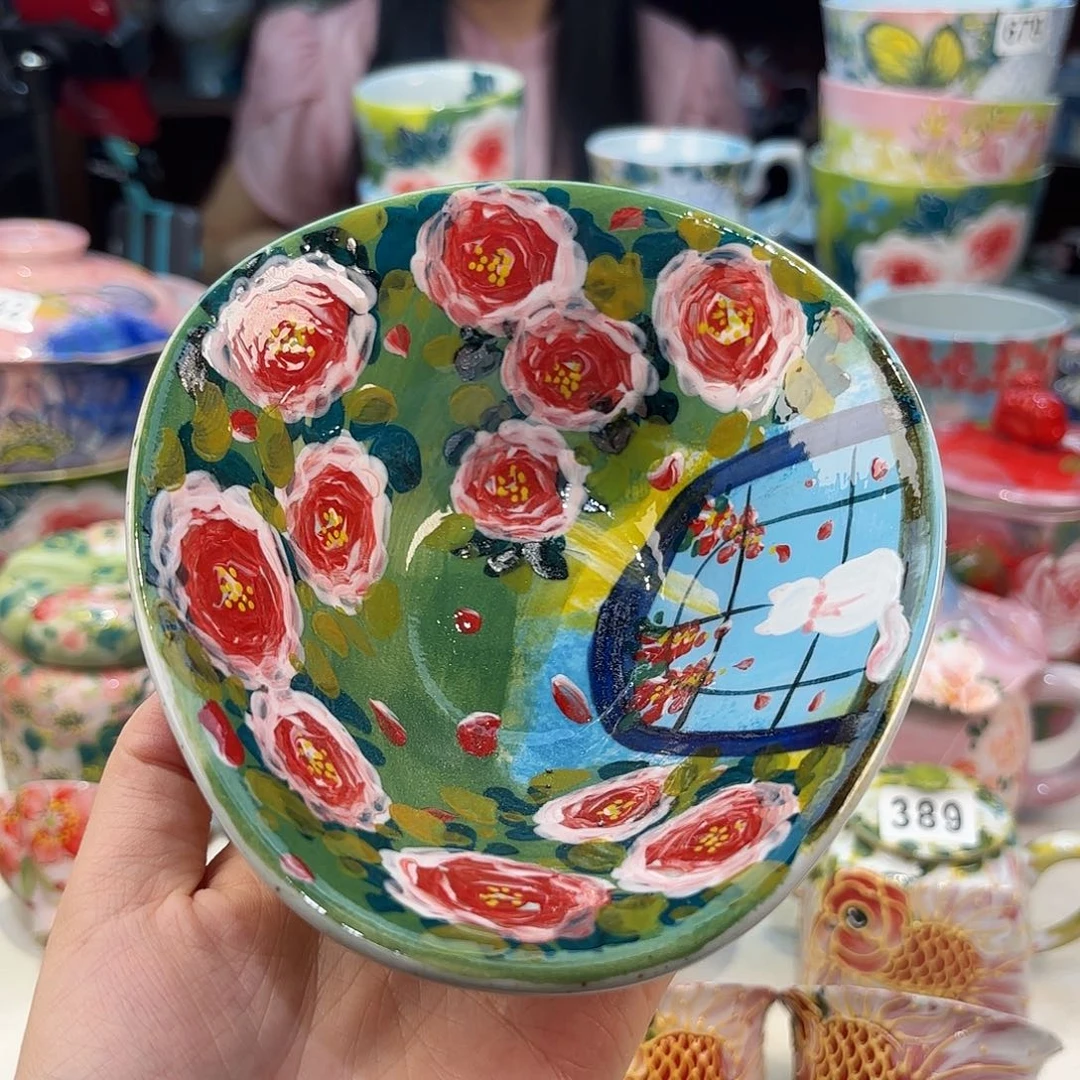 迷**叶景德镇手绘高温釉下彩陶瓷茶具