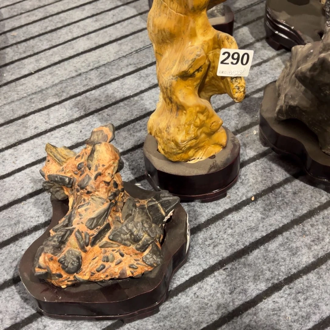 灵璧石摆件砚台摆件香炉