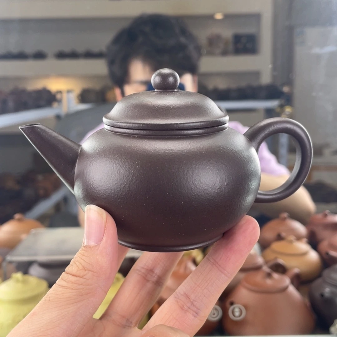 茶壶紫砂170cc大水潭手磨料茶壶