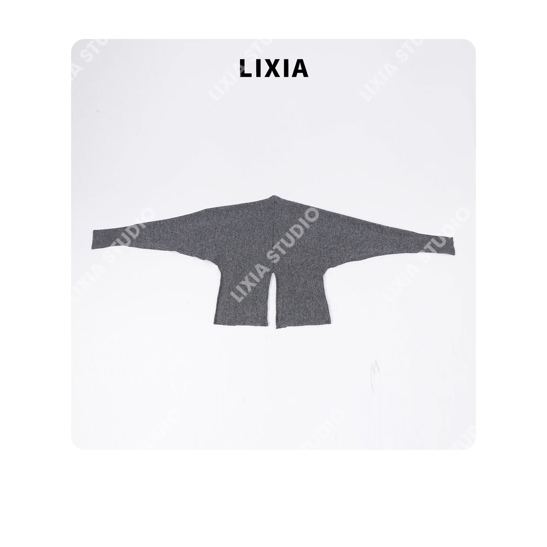 LIXIA【韩潮披肩】丽霞韩国定制时尚休闲羊毛披肩围巾-D9581