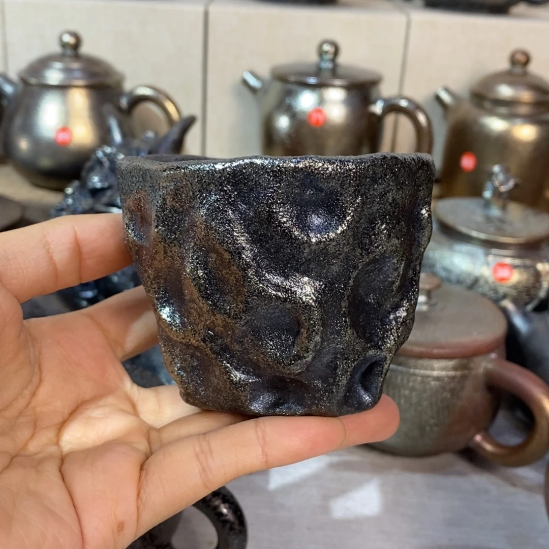 纯***纯云南建水紫陶柴烧杯