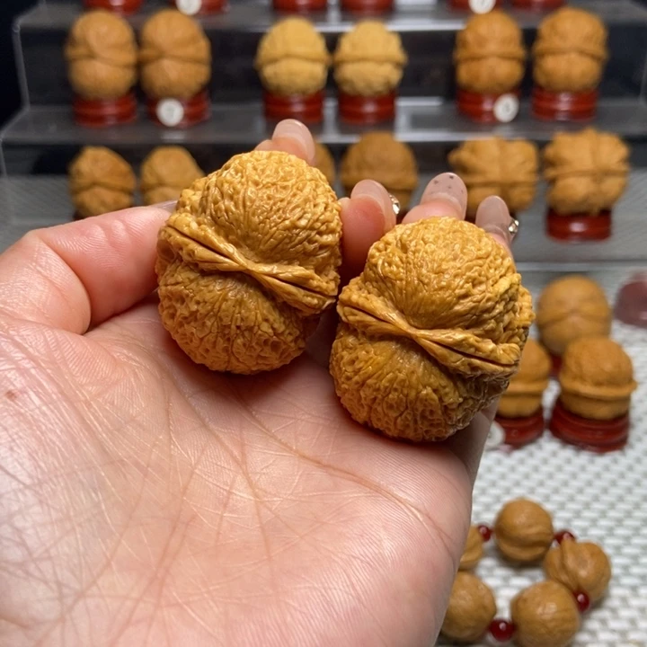 文玩核桃把件9麒麟元宝
