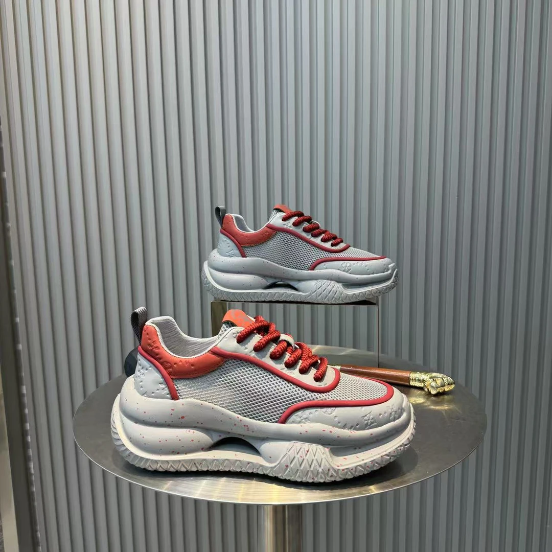 厚底增高网面透气休闲鞋运动鞋时尚潮鞋春夏季新款百搭男鞋