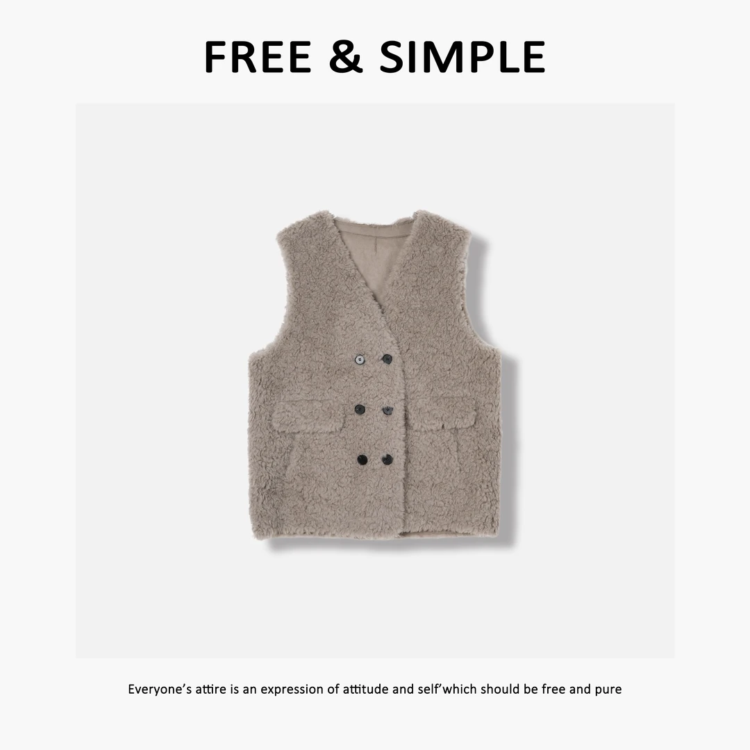 Free&Simple-‘约德尔’秋冬款极简风时尚小众休闲款马甲-69770