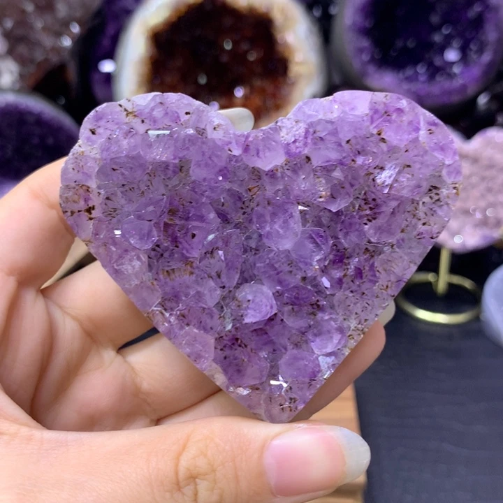 紫晶珠宝半成品未镶嵌