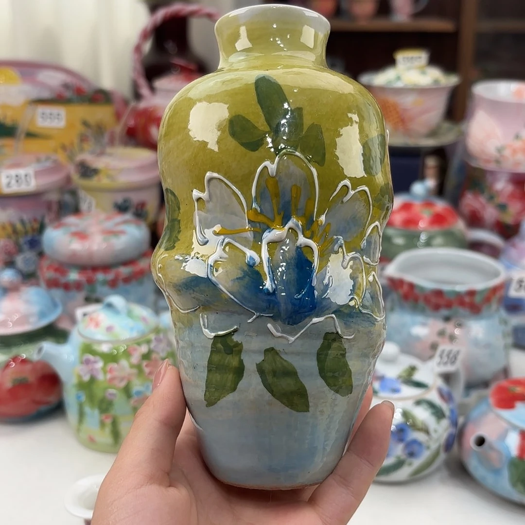 景德镇手绘高温釉下彩陶瓷茶具