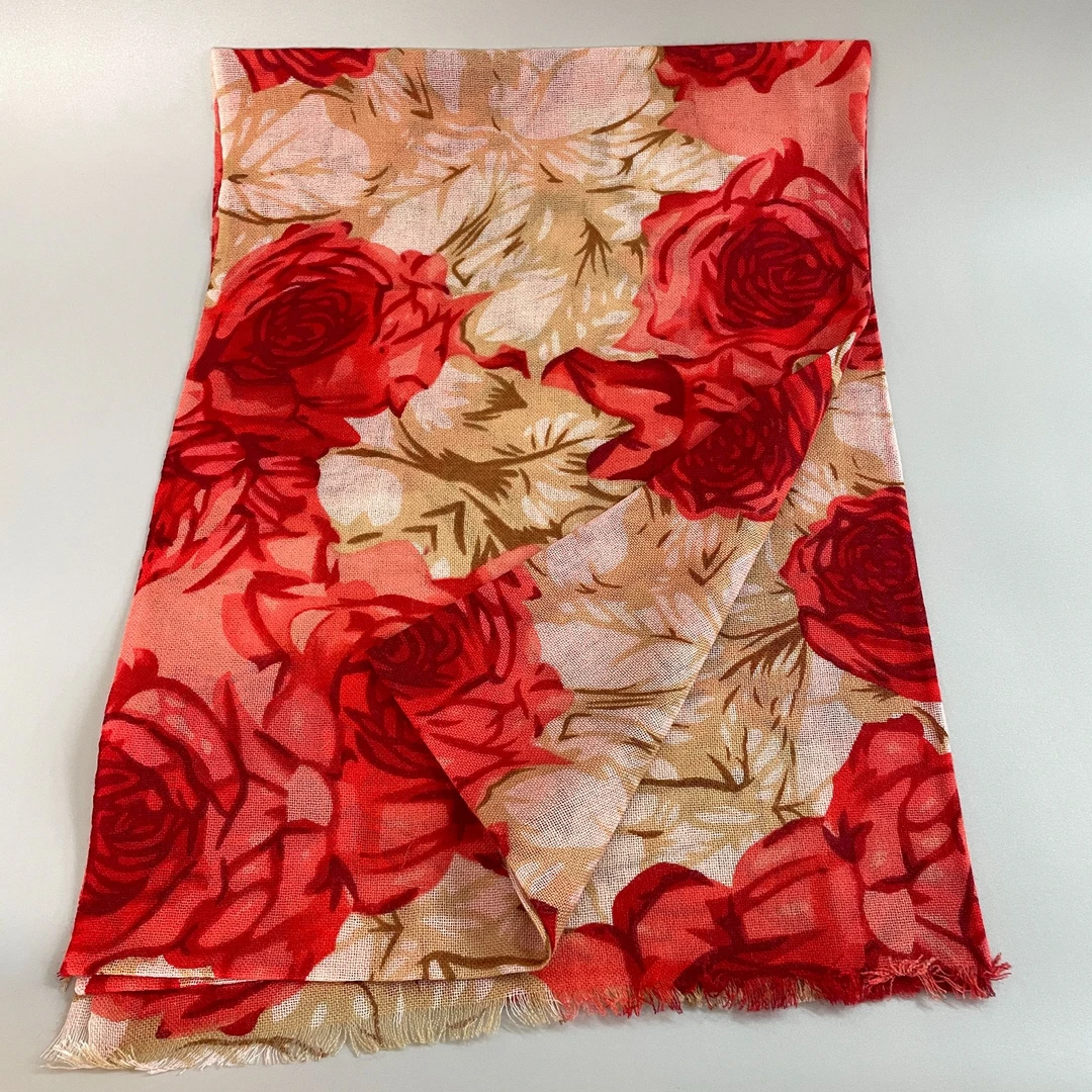 品牌尾单数码印花夏季羊毛披肩