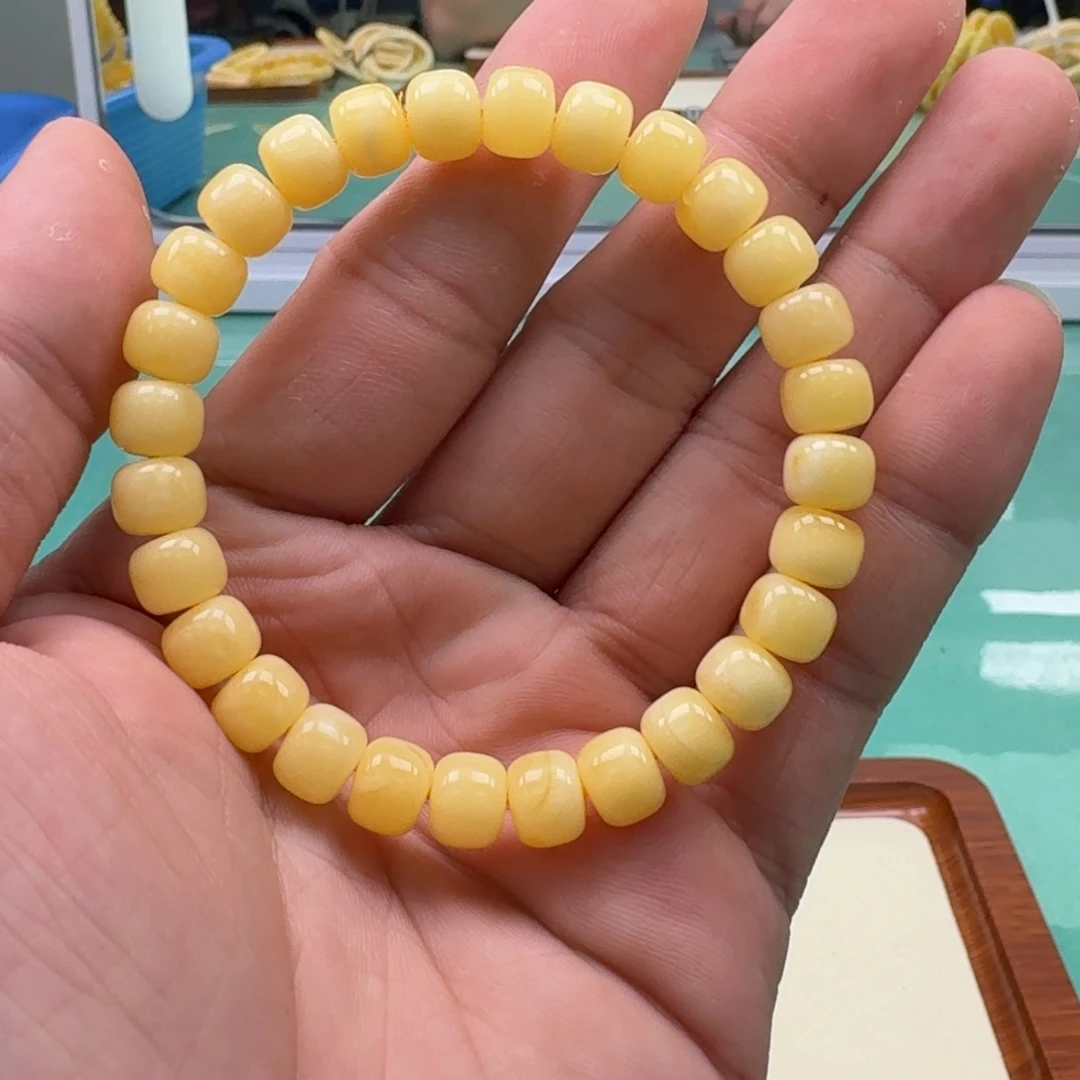 未镶嵌琥珀手链8.5mm精工老型