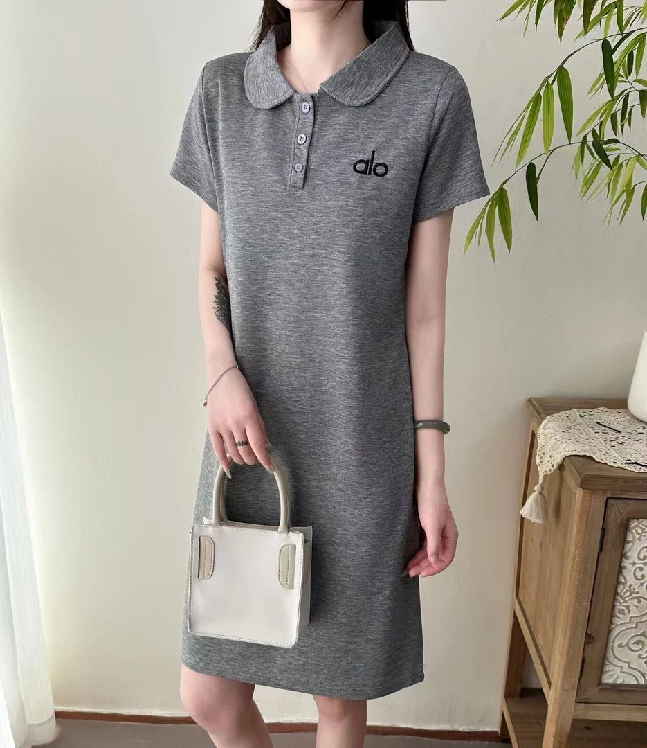 羊媛雪【裙】时尚简约POLO衫连衣裙