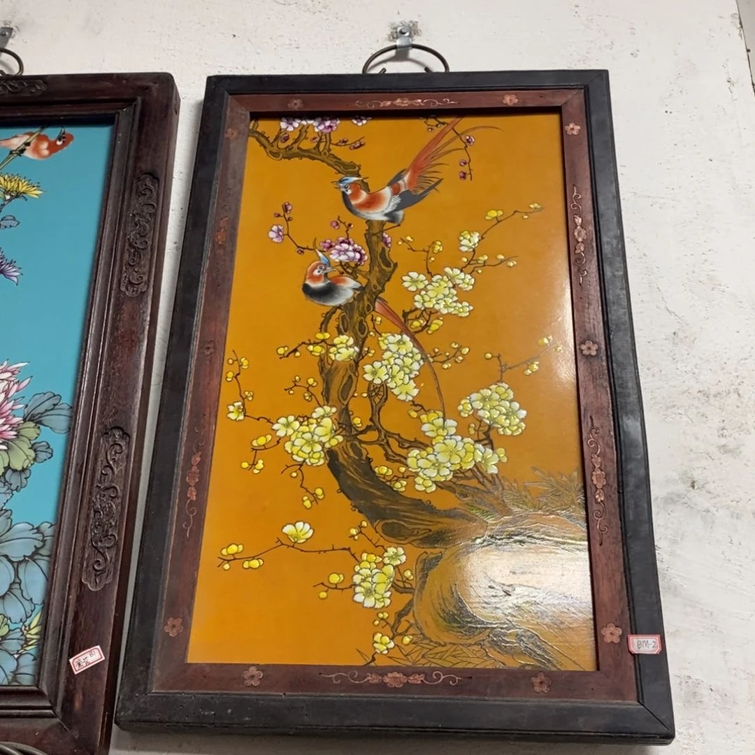 瓷片60*40 景德镇瓷板画柴窑烧制