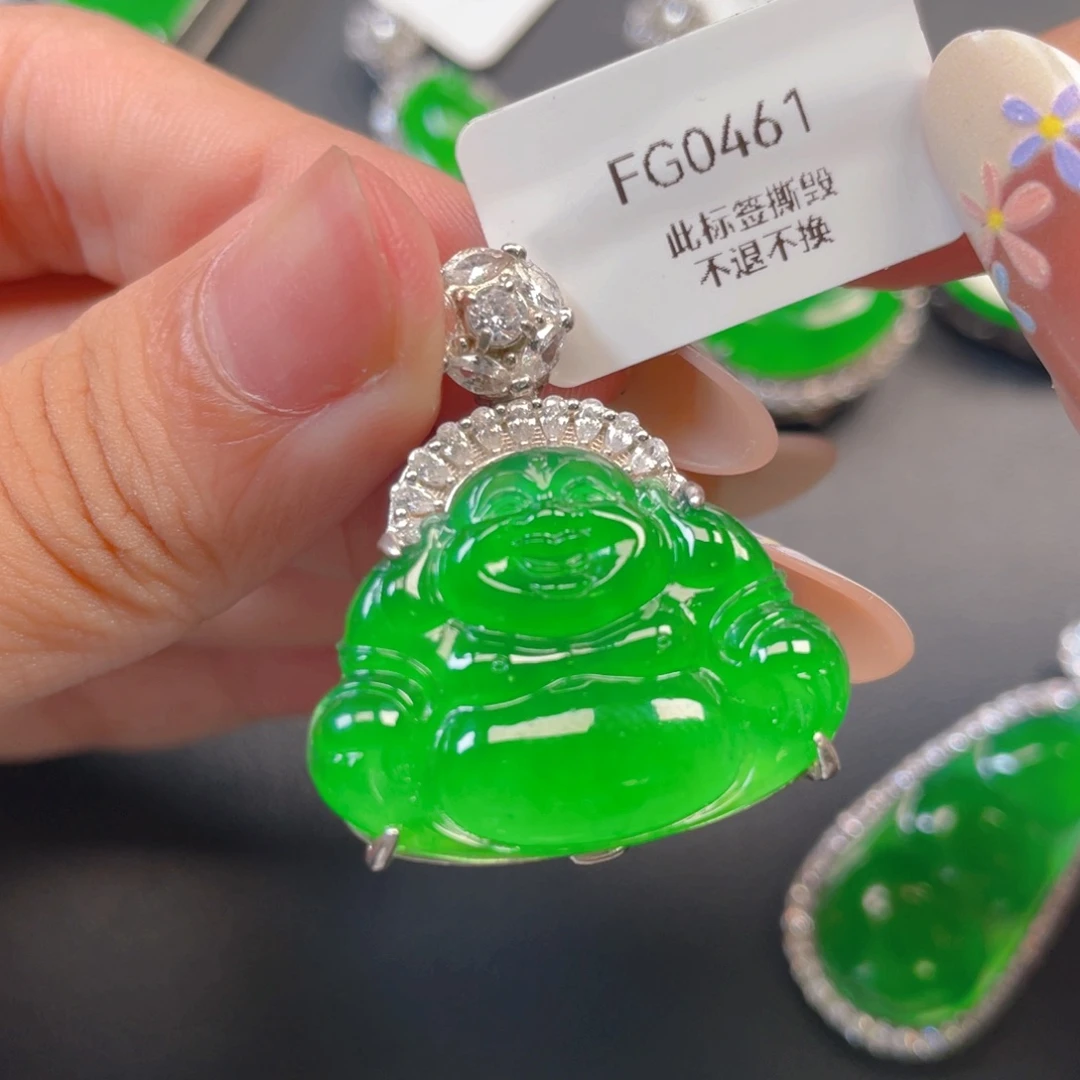 【闪购商品】颈饰银S925镶嵌翡翠翡翠