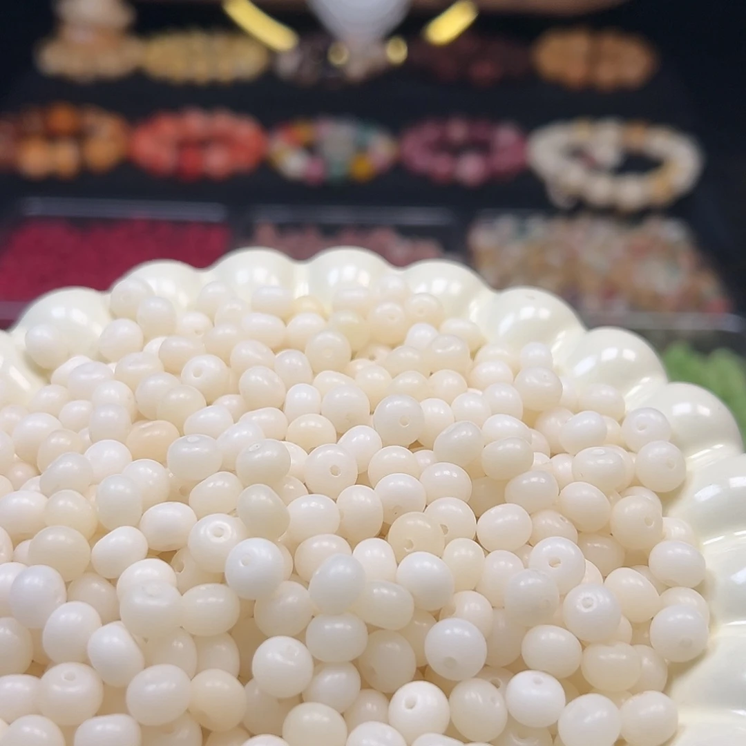 手串菩提根/象牙果微瑕卡8白色苹果500颗