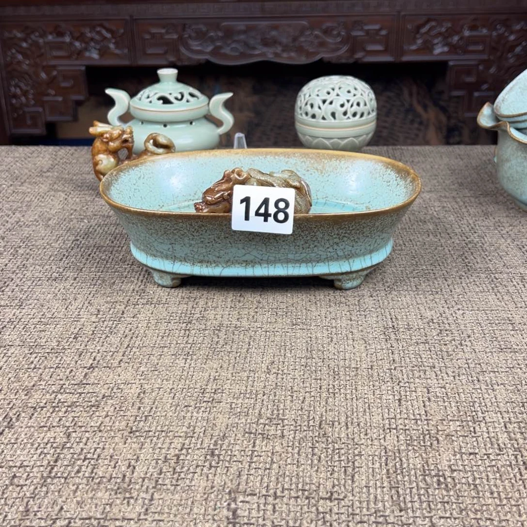 瓷片陶瓷艺术品正能量开门