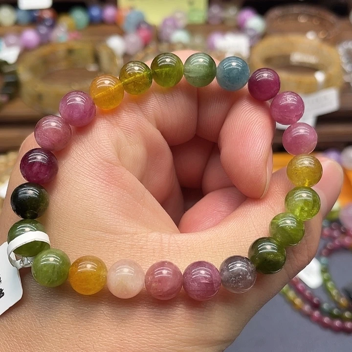 水晶手链未镶嵌天然碧玺手串