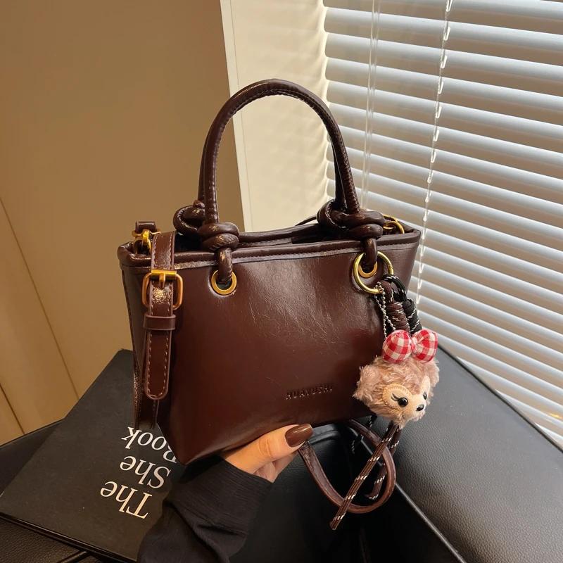 春夏氛围感新款小包包2025时尚手提包水桶包复古洋气通勤斜挎包