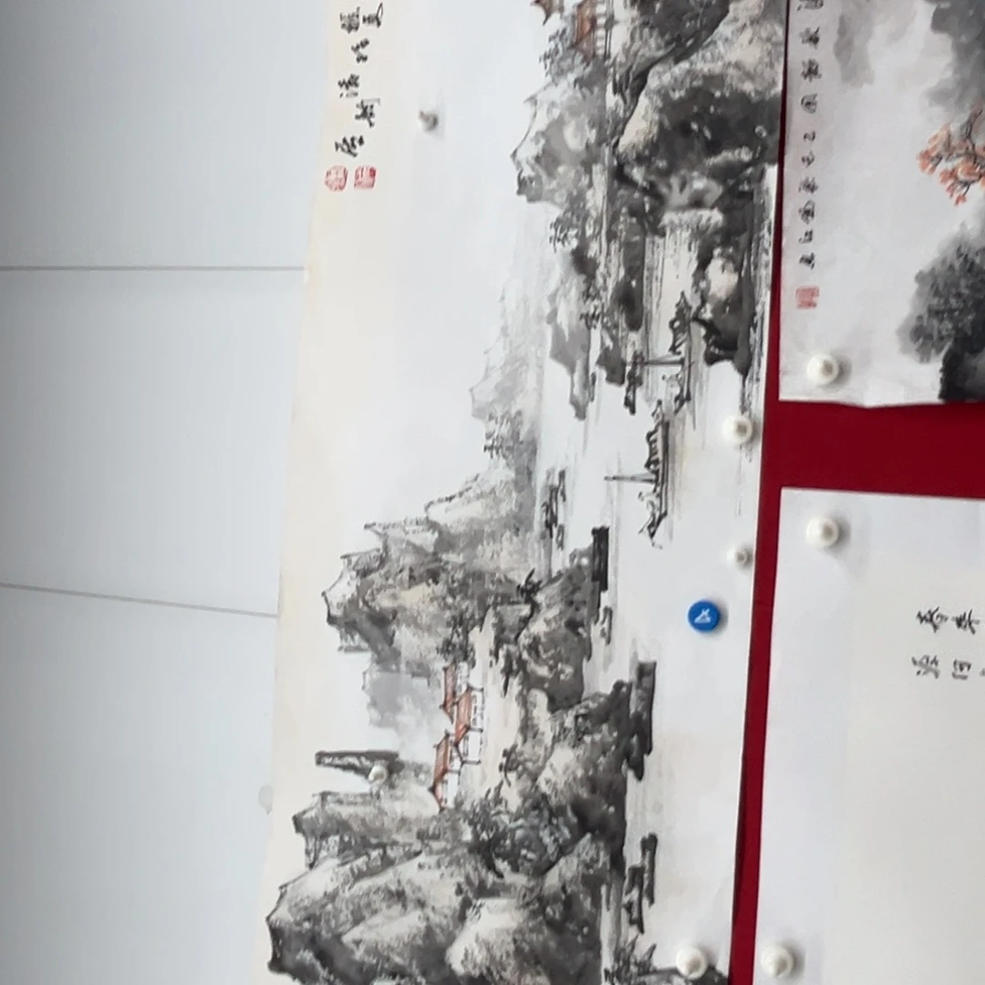 国画绘画作品多次参加全国